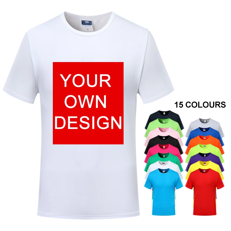 Wholesale OEM Custom Logo Printing 100% Cotton Mens Plain White Tee Shirt Custom Blank Mens T Shirt