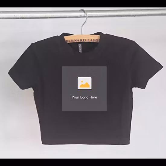 Custom Print Plain Summer Cotton Slim Fit T Shirt Cropped Ladies Pink Tee Tshirt Tops Hip Hop Women White Fit Crop Top T Shirts