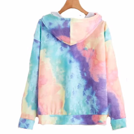 Summer&Spring Sublimation Print Custom Cotton Terry Women Hoodies Sweatershirt