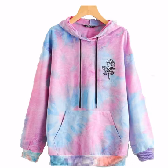 Summer&Spring Sublimation Print Custom Cotton Terry Women Hoodies Sweatershirt