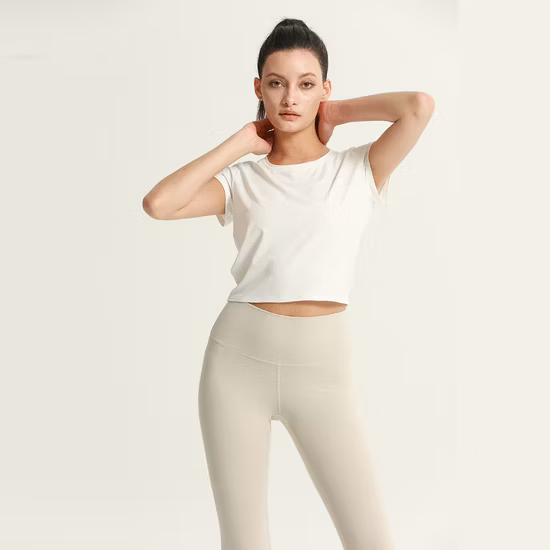 Women Essential Long-Sleeve Lightweight Crew Neck Sweater Shirts