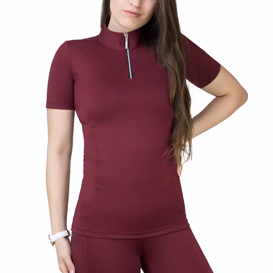 Equestrian Wear Ladies Formal Short Sleeve Women Jersey Shirts Horse Riding Uniform Polo Shirt